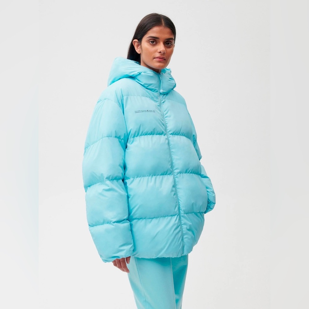 PANGAIA Flwrdwn™ Short Reversible Jacket in Celestial Blue. NWT never worn.